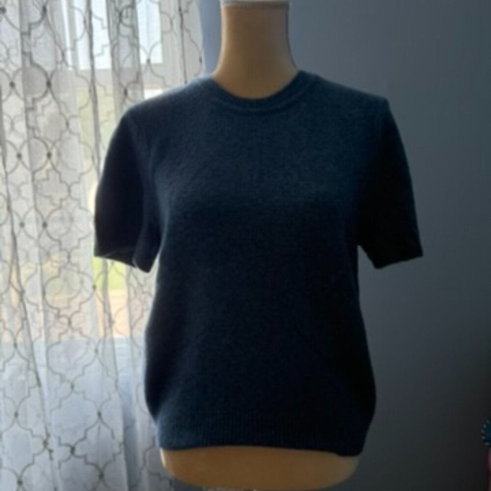 Abercrombie blue sweater top short sleeve